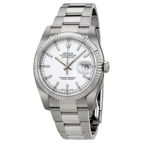 rolex perpetual oyster 36m white